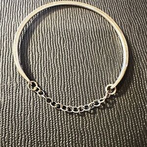 Elegant Silver Bangle Bracelet